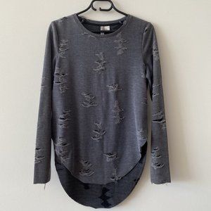 H&M Divided Long Sleeve High Low Top